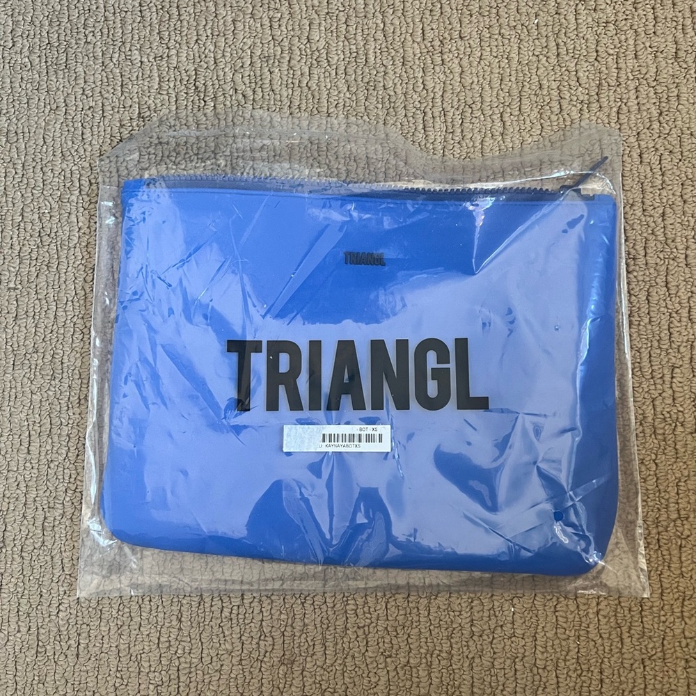 Blue Triangl swim pouch (swimsuit not included)
